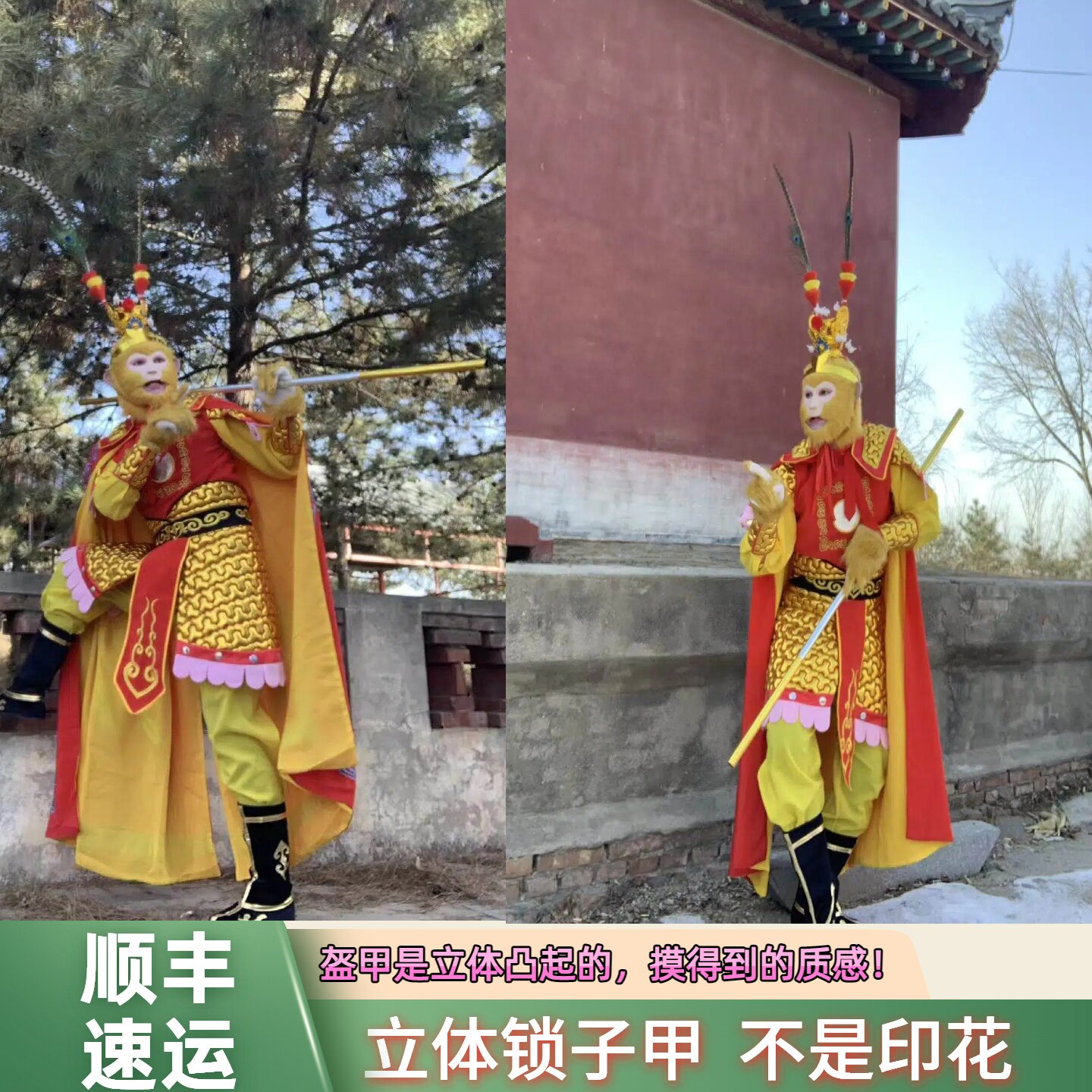 新款盔甲齐天大圣美猴王演出表演西游记全套孙悟空表演服