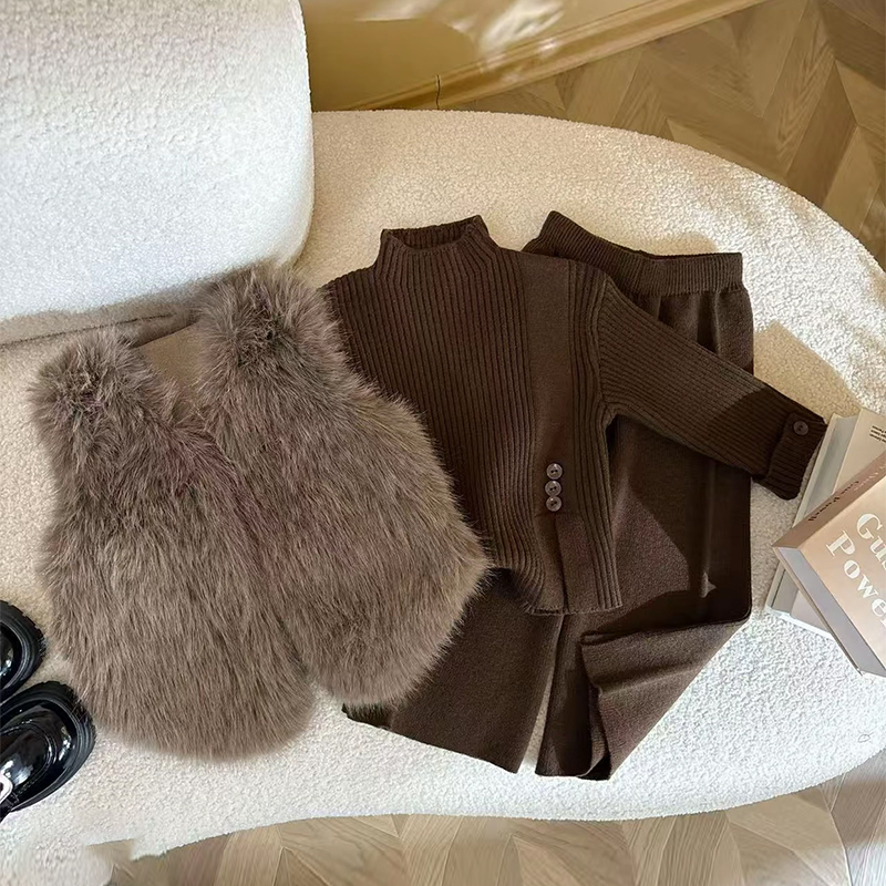 女童秋冬套装2025新款