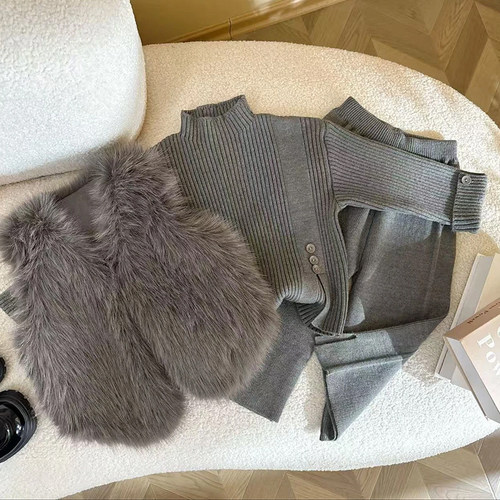 女童秋冬季套装2025新款三件套