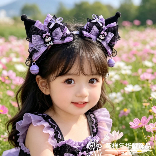 洛丽塔库洛米立体发夹儿童新款超萌对夹小女孩可爱发饰礼物拍照