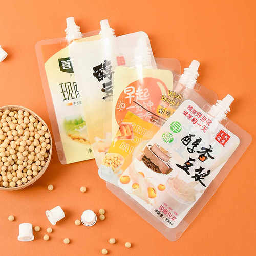 饮料透明奶茶豆浆吸嘴袋一次性袋