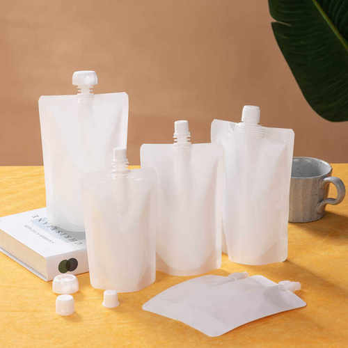 磨砂乳白圆盖一次性加厚吸嘴袋