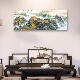 新中式 客厅沙发背景墙办公室装 饰画手绘长城有山无水靠山画挂画