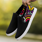 男鞋 男士 夏季 百搭帆布鞋 透气一脚蹬潮鞋 板鞋 老北京布鞋 子休闲懒人