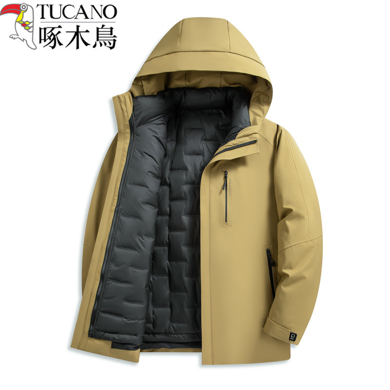啄木鸟【一衣四穿】羽绒服冬户外鹅绒内胆冲锋衣防寒爸爸冬装外套