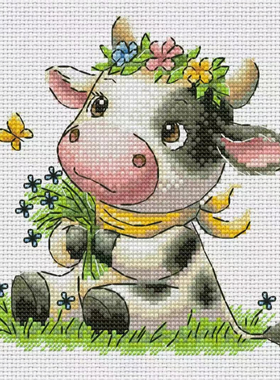 【CC2949-可爱的小奶牛】十字绣2025新款小件线绣客厅