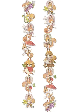 CZ33【可爱小松鼠系列2个一组长窄异形针吸】客厅十字绣针吸