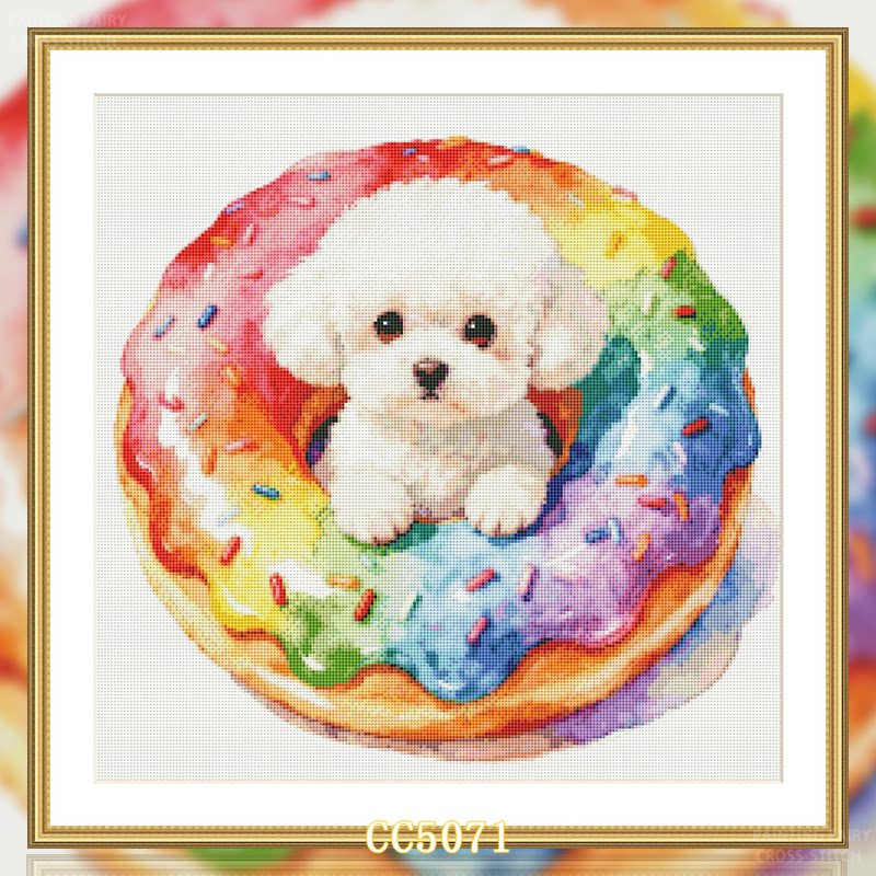 【ZZ-甜甜圈动物系列】十字绣2026新款餐厅可爱卡通系列动物简约