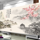 Cross -STITCH Вышивка 2022 Новая гостиная дом большая ландшафтная ландшафтная пейзажа атмосфера атмосфера Jiangnan Spring Руководство по полной вышивке