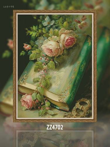 ZZ4702-岩籍生花十字绣2024新款