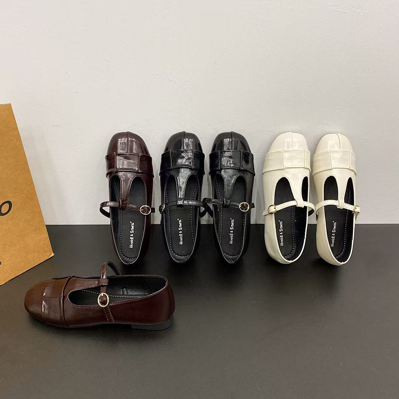 复古方头单鞋2026春季新款头复古法式平底浅口女软底韩版玛丽珍鞋,女鞋,浅口单鞋,淘宝优惠券,粉丝福利购,淘宝优惠卷