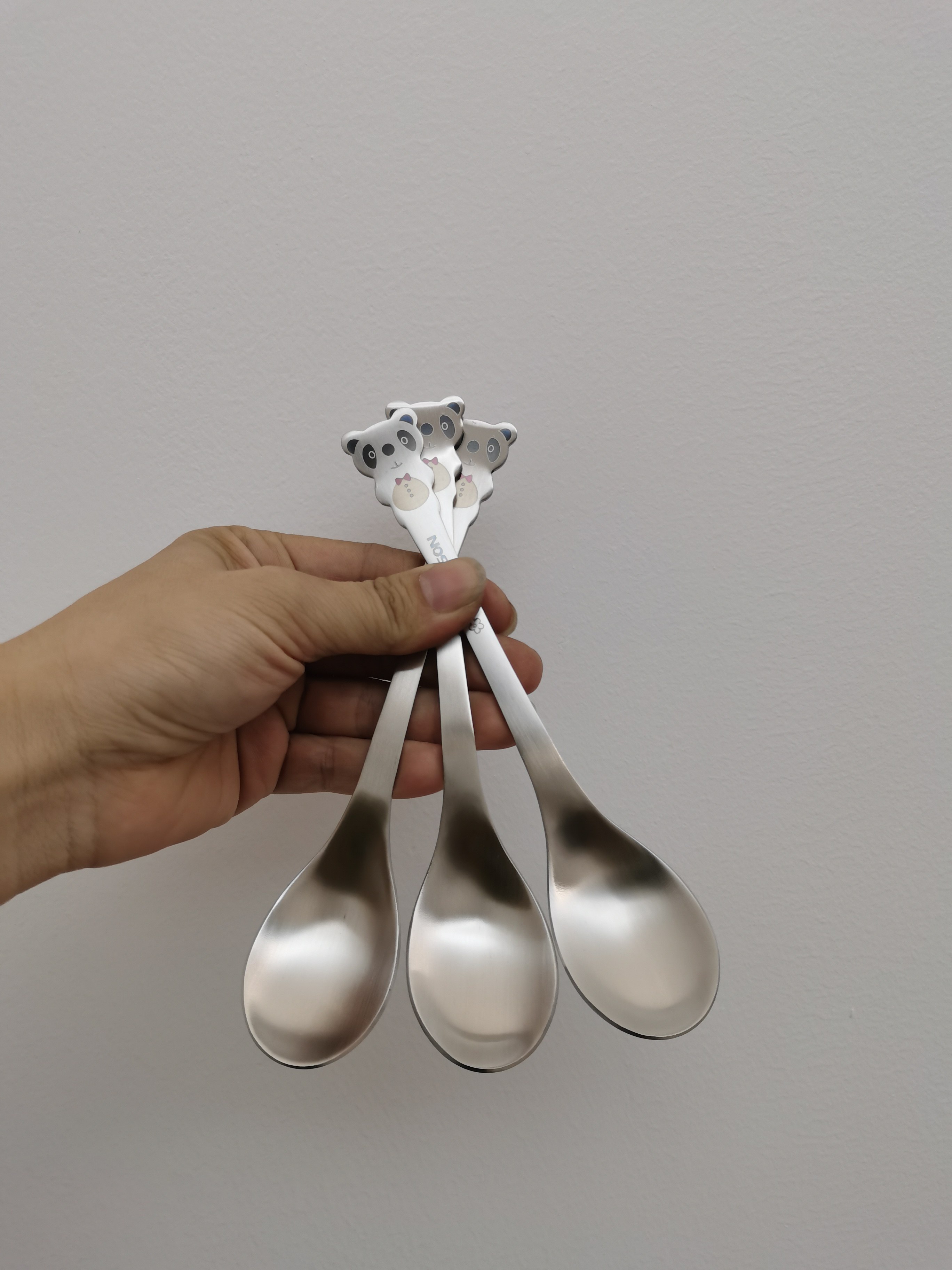 创意304不锈钢勺子叉子卡通可爱动物调羹儿童婴儿喂饭勺
