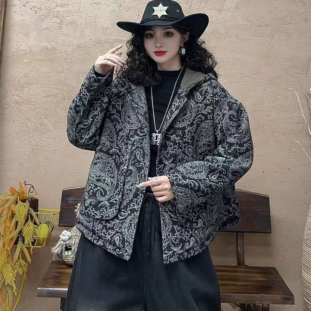 个性时尚精致提花连帽休闲保暖棉服外套新款圆弧下摆棉衣R15,女装/女士精品,棉衣/棉服,淘宝优惠券,粉丝福利购,淘宝优惠卷