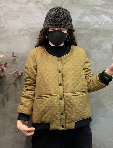 秋冬隐形口袋菱形压线棒