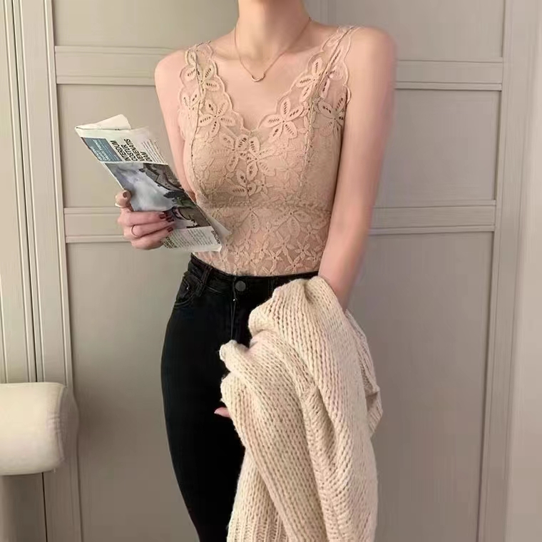 弹力内搭法式蕾丝薄款美背文胸