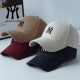 鸭舌帽 透气刺绣防晒韩版 MLBROUQEE男女棒球帽2026春新款 硬顶时尚
