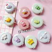 卡通迷你小卷尺随身皮尺子可爱测量三围胸围臀围腰围尺子量衣圆形