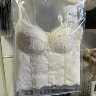 现货 温柔高级蕾丝吊带背心女美背内衣带胸垫一体上衣内搭可外穿