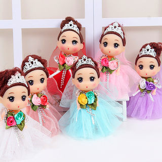 新款皇冠迷糊娃娃玩具创意婚庆新娘公仔模型女孩娃娃装饰摆件