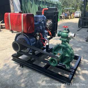四缸高压抽水泵 抽水泵 拖拉机带高扬程水泵 10寸12寸框架版
