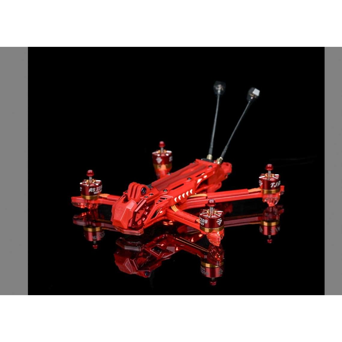 TJRC天剑科技 红色J5v2 O3 O4高清，模拟五寸花飞拍摄穿越机机架