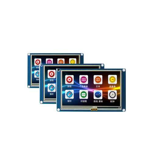 4.3寸串口USART HMI 触摸屏带组态控件GPU上位编辑TFT液晶显示屏