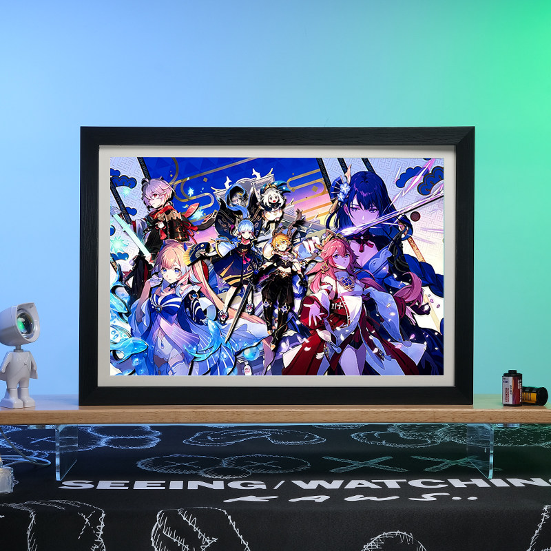 原神3D手工动漫立体装饰画