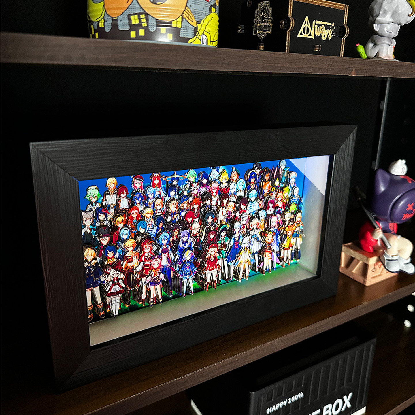 原神全家福3D动漫立体画摆件礼物