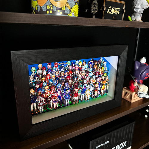 原神全家福3D动漫立体画摆件礼物