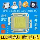 高亮30W50W100瓦集成led灯珠芯片路灯防爆射灯投光灯灯芯光源配件