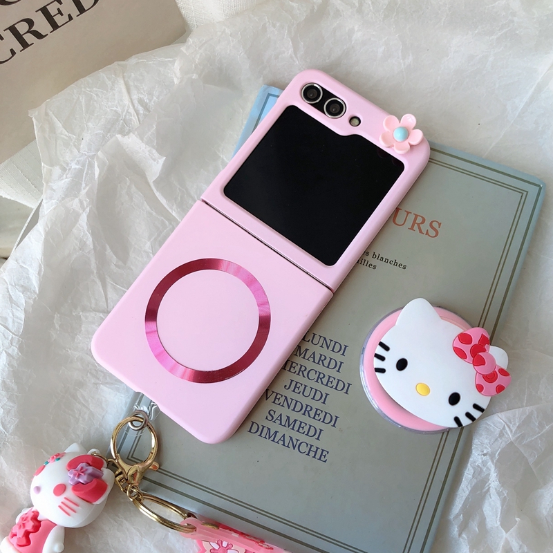 magsafe磁吸无线充电适用三星ZFlip6手机壳Z Flip4保护套女w24 filp创意磁吸支架ZFlip3全包zflip5折叠屏外壳