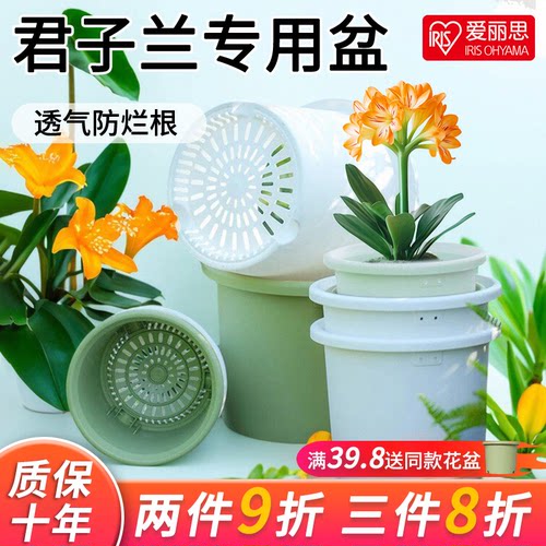 爱丽思Deepot盆栽家用青山树脂加仑盆月季君子兰爱丽丝塑料花盆