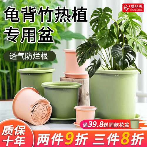 爱丽思Deepot盆栽家用青山树脂加仑盆月季龟背竹爱丽丝塑料花盆