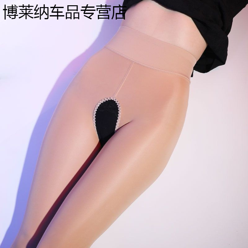开档打底裤女士水光连裤袜性