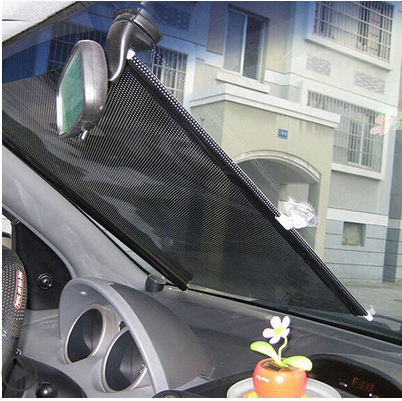 隔热遮光板朗动吸盘式吸热拉伸窗帘汽车防晒遮阳挡前后档伸缩