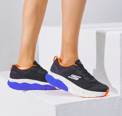 skechers斯凯奇女子绑带跑步鞋网面休闲鞋缓震运动鞋女鞋128266
