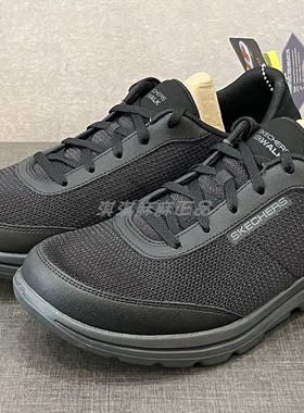 skechers斯凯奇男士健步鞋男子绑带休闲运动鞋男鞋216012 661053