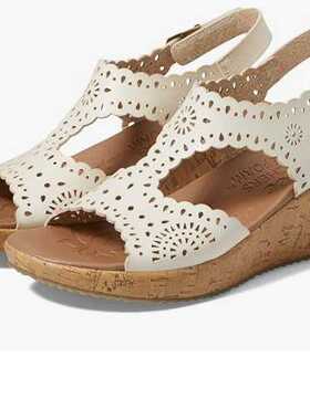Skechers 斯凯奇波西米亚坡跟凉鞋6厘米通勤女鞋Beverlee Adore