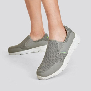 skechers斯凯奇鞋楦加宽健步鞋男鞋一脚蹬运动休闲鞋232017