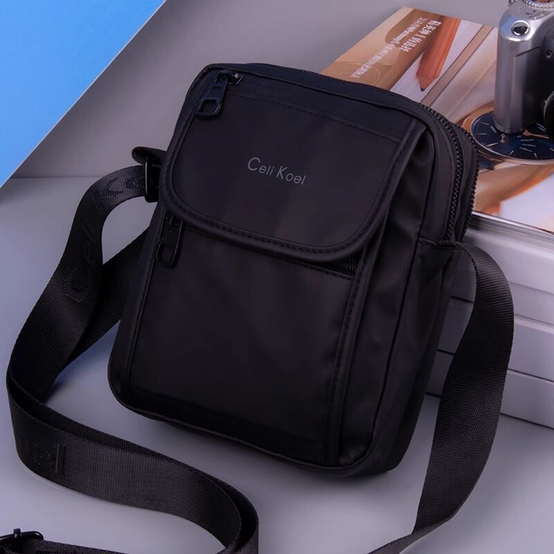 香港I.TGREG新款斜挎包男迷你手机包休闲小背包男休闲牛津布男包