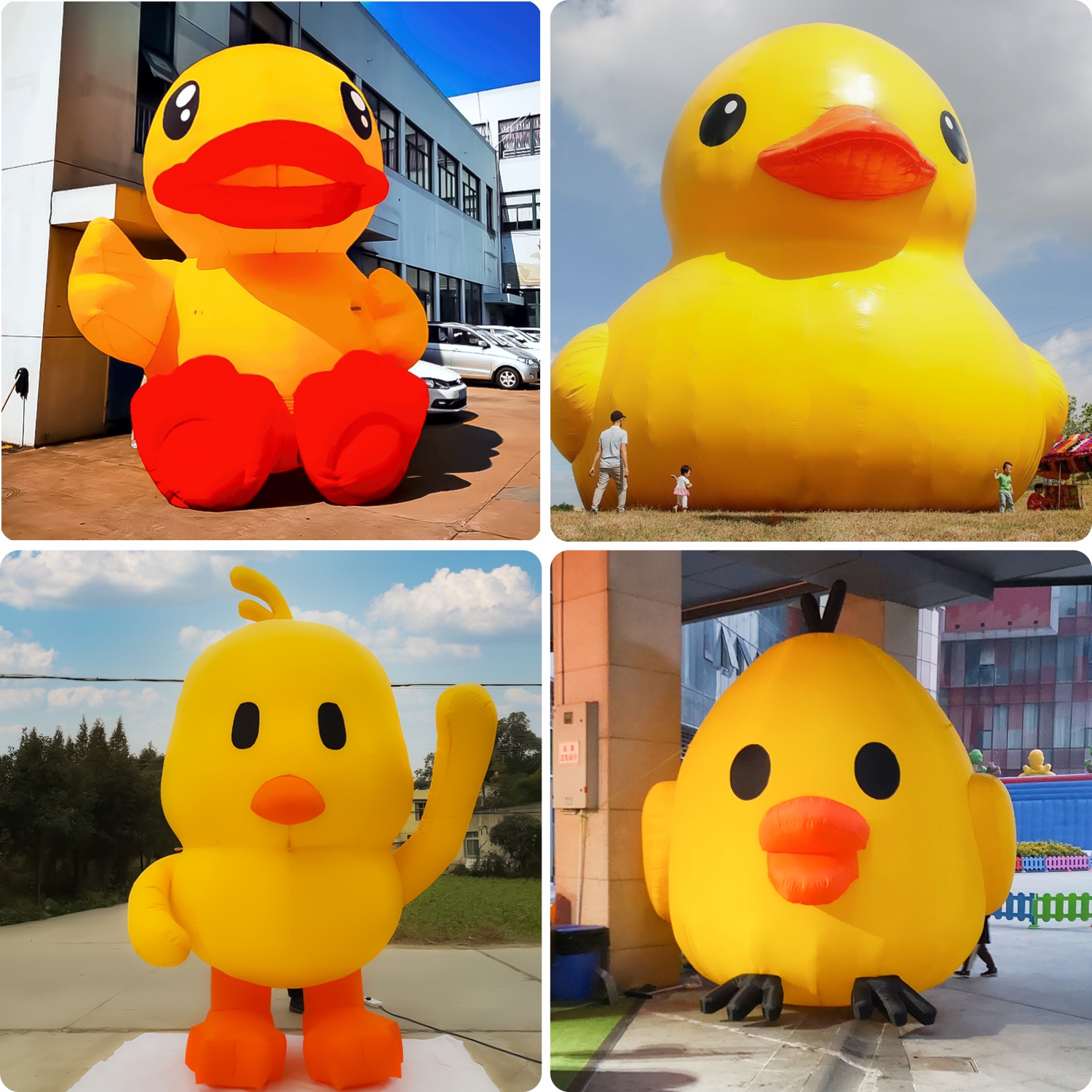充气大黄鸭气模大型户外唐老鸭吉祥物卡通抖音同款小黄鸭模型定制