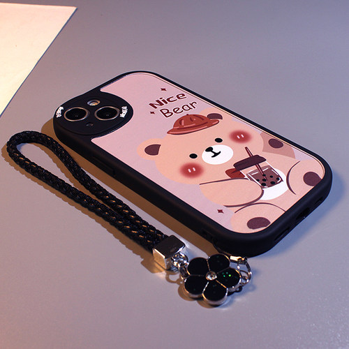 奶茶小熊oppoReno7软卡通手机壳