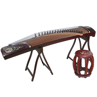 敦煌古筝21698LCT花前月下阔叶黄檀演奏艺考级古琴【敦煌专卖店】