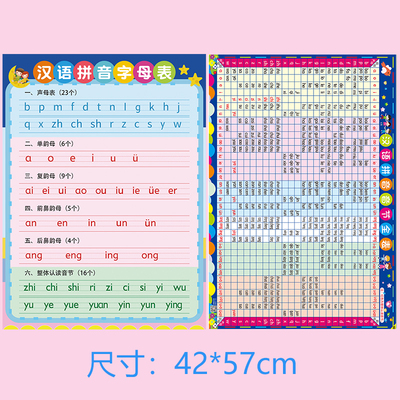 3-10岁无声挂图汉语拼音音节