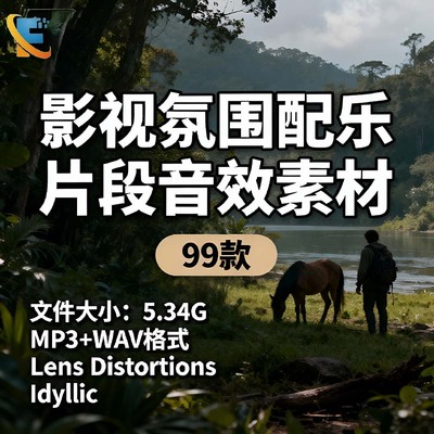 影视氛围配乐片段音效音乐素材Lens Distortions Idyllic剪辑音频