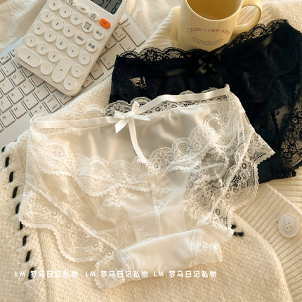 性感蕾丝内裤女低腰纯欲镂空透气纯棉档女士2025新款禁欲系三角裤