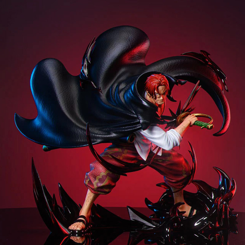 海贼王新世界四皇战斗 lx红发香克斯路飞手办动漫二次元模型摆件