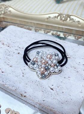 百搭新款星星发绳网红简约可爱头绳扎头发皮筋合金发圈发饰女2275