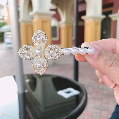 小香风水钻仙女刘海顶夹饰品卡子