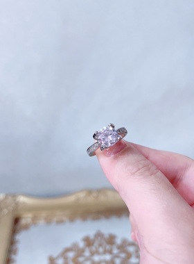 婚礼结婚道具开口食指戒女ins潮简约百搭小众设计指环饰品女A590